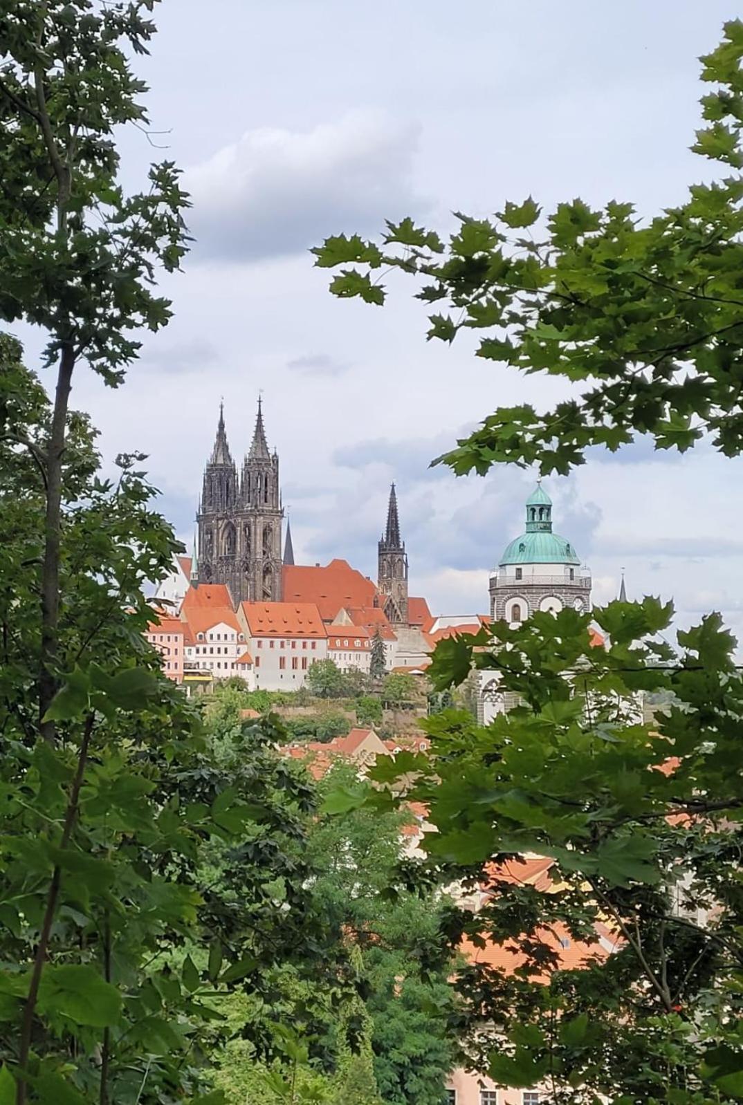 Cosel Apartment Altstadt Radfahrer Balkon Meißen المظهر الخارجي الصورة