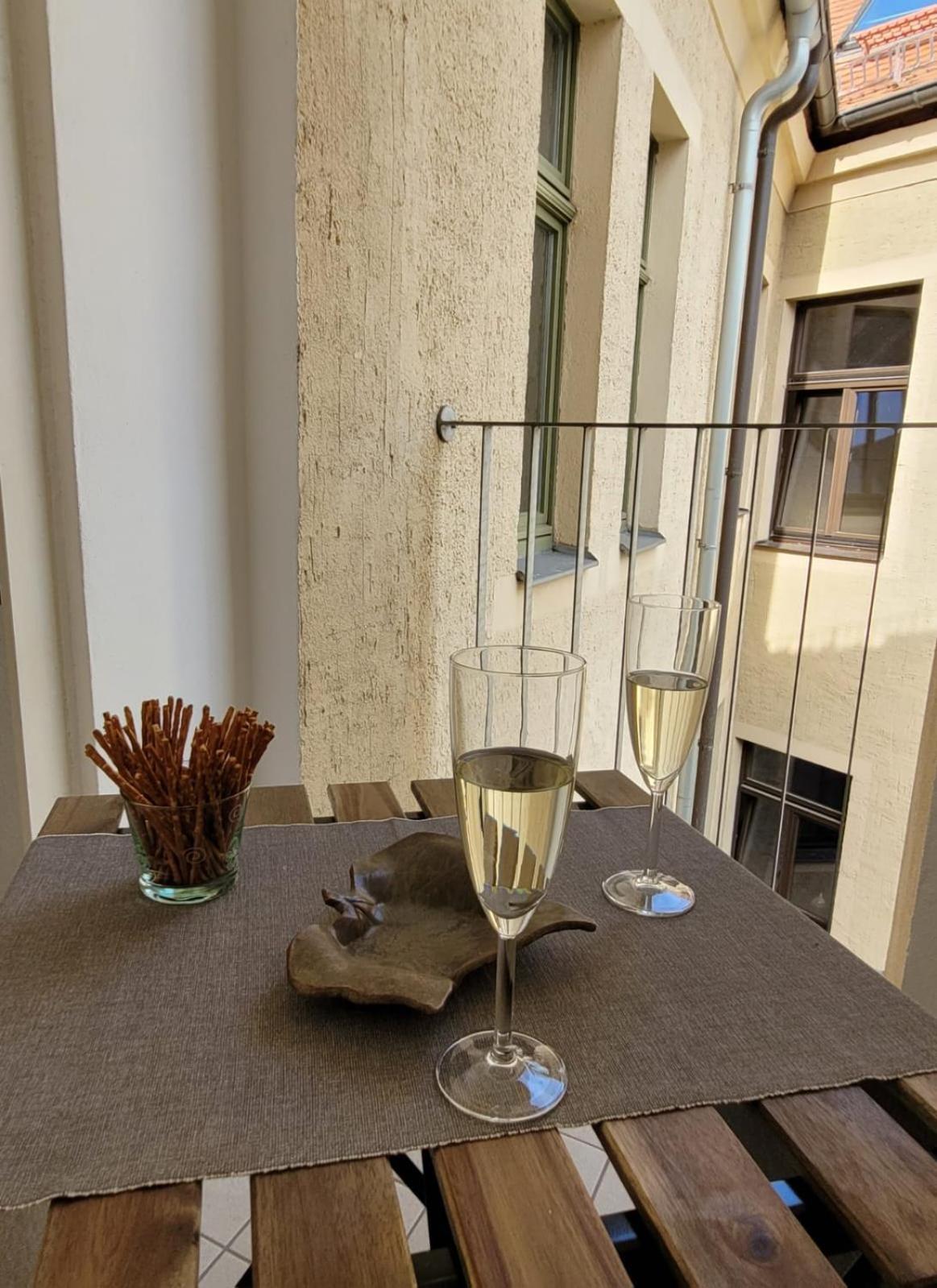 Cosel Apartment Altstadt Radfahrer Balkon Meißen المظهر الخارجي الصورة