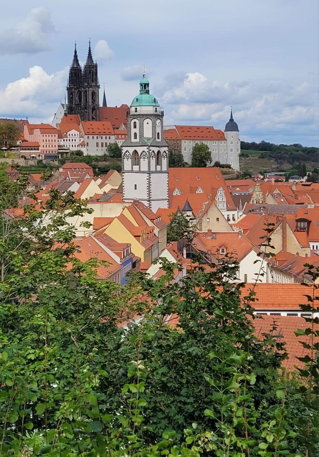 Cosel Apartment Altstadt Radfahrer Balkon Meißen المظهر الخارجي الصورة
