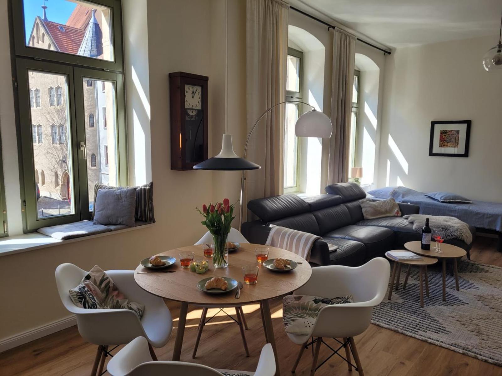 Cosel Apartment Altstadt Radfahrer Balkon Meißen المظهر الخارجي الصورة